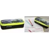 FABER-CASTELL EBERHARD FABER estojo Race Car, preto/amarelo néon poliéster, compartimento principal grande, compartimento com fecho de correr 577575