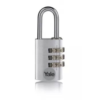 Yale YE3CB/38/131/1/S Cadeado de combinação 38mm prateado