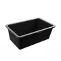 Bradas KTKP60 Tina de argamassa PVC 60L preta com bordas perfiladas