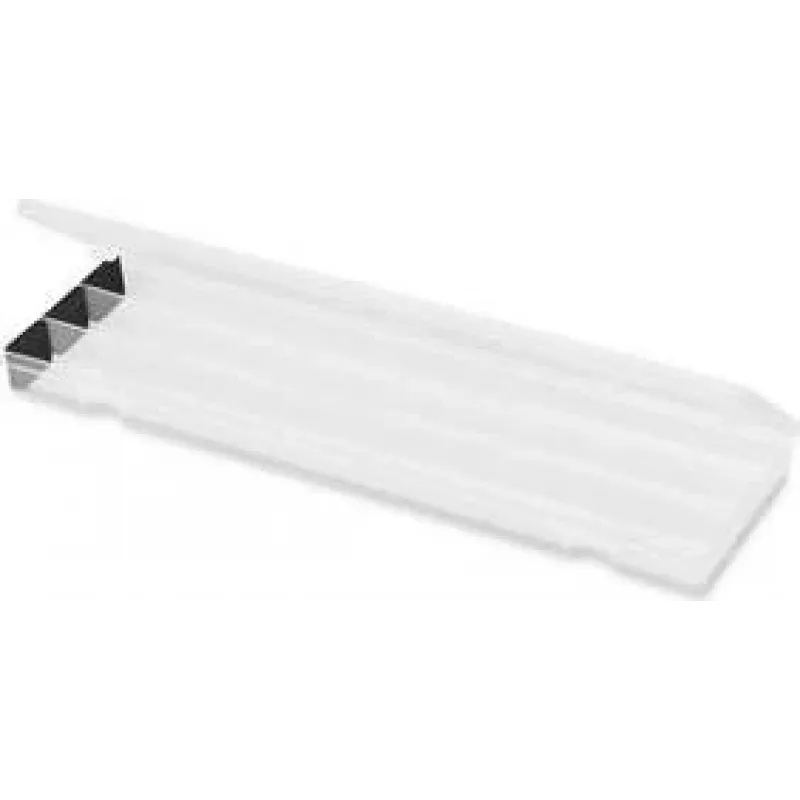 DEFLECTO 29509EU Caixa de armazenamento transparente de polipropileno com tampa para canetas, lápis, pincéis e material de bricolage