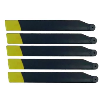 Amewi Conjunto de pás do rotor principal amarelas para MD500E/H145 (057-25334-26)