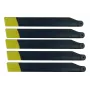 Amewi Conjunto de pás do rotor principal amarelas para MD500E/H145 (057-25334-26)