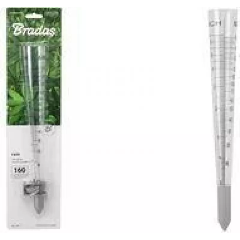 BRADAS WL-M17 WHITE LINE Pluviómetro, plástico, até 160 mm/m², base cónica, 1 unidade