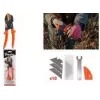 Bradas V-SERIES Tesoura de jardim multifunções com lâmina de bigorna substituível, laranja, 1 unidade (KT-V1)