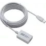 Cabo de extensão ativo EXSYS EX-1401 USB 2.0 5m USB-A macho para fêmea com regeneração de sinal