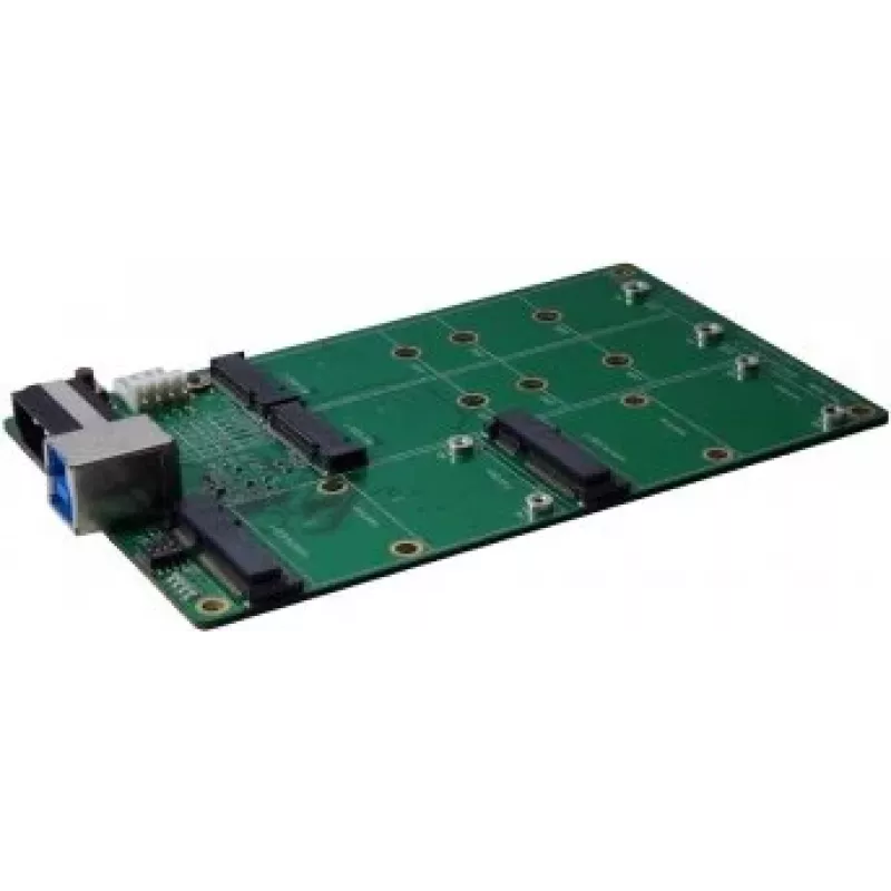 EXSYS EX-3673 placa adaptadora de USB 3.2 Gen 2x1 para M.2 e mSATA com tomada USB Tipo B