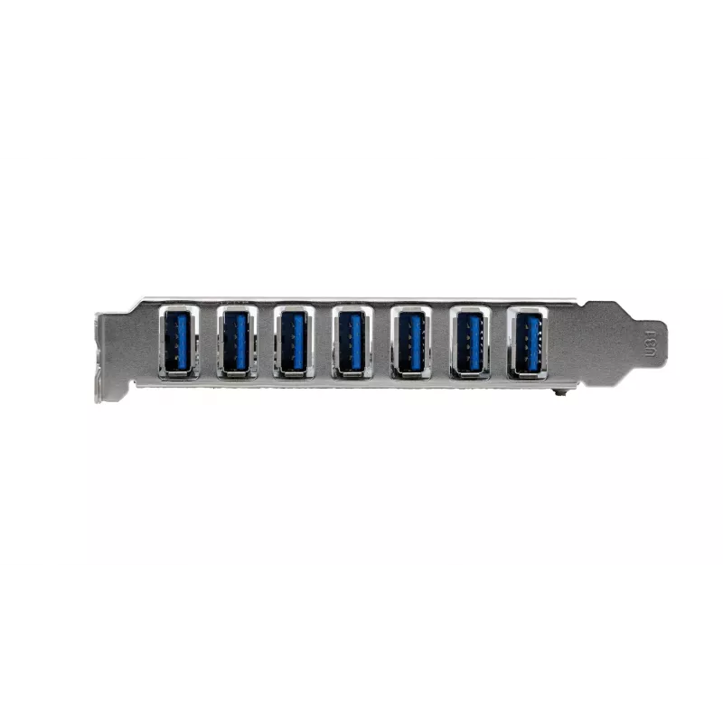 Placa PCIe EXSYS USB 3.2 Gen 1 com 7 portas (chipset VIA) EX-11088-2