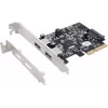 Adaptador PCIe x2 low-profile EXSYS EX-12001-2 USB 3.2 Gen 2x2