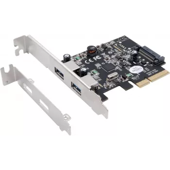 Adaptador PCIe x2 low-profile EXSYS EX-12001-2 USB 3.2 Gen 2x2