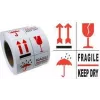 Etiquetas de aviso RILLPRINT 76900 FRÁGIL / ARMAZENAR EM LOCAL SECO adesão permanente branco/vermelho/preto 74x105mm 500 etiquetas por rolo