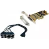 Placa serial PCIe EXSYS EX-45368 8S RS-232/422/485 incl. suporte low-profile (SystemBase)