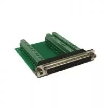 Adaptador EXSYS EX-49040 D-SUB 37 pinos macho para bloco de terminais de parafuso, verde/prateado