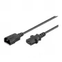 Cabo de alimentação MicroConnect PE1413BL18 C14 para C13 1,8 m preto