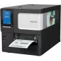 Impressora de códigos de barras industrial Toshiba BX410T-GS02-QM-S, 203 dpi, transferência térmica/térmica direta, USB e LAN, LCD a cores, Near Edge, A-BRID OS 18221169006