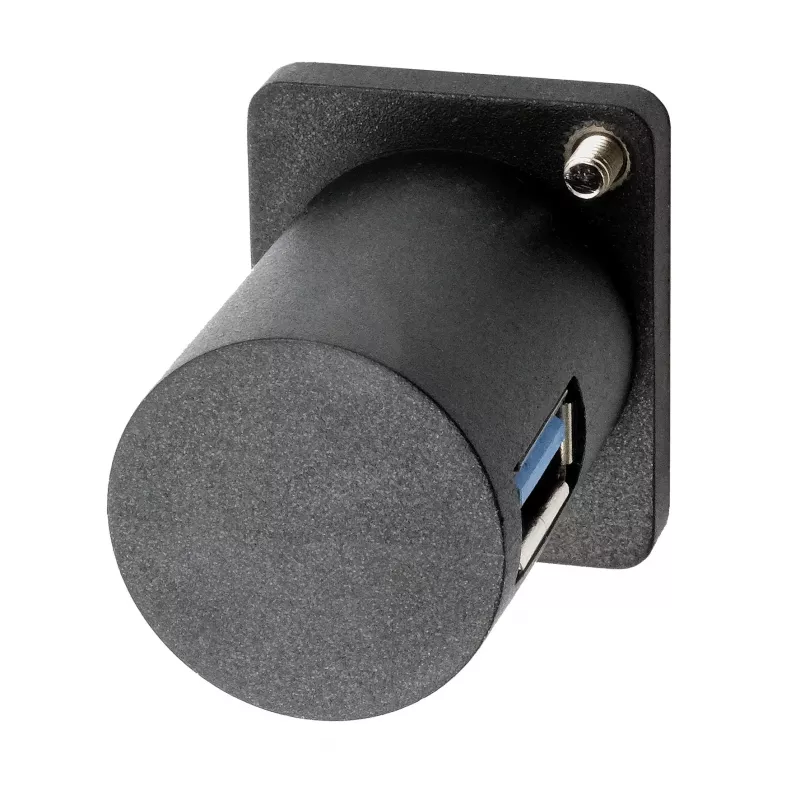 EXSYS EX-49154 Adaptador tipo D USB-A fêmea para fêmea 90°, USB 3.2 Gen 1