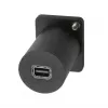 Adaptador de encastrar EXSYS EX-49170 DisplayPort para conector fêmea Mini DisplayPort, 4K UHD