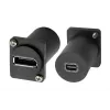 Adaptador de encastrar EXSYS EX-49170 DisplayPort para conector fêmea Mini DisplayPort, 4K UHD