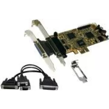 Placa Multi-I/O PCI-Express EXSYS EX-44344 2S/2P com cabo Octopus, RS232 & IEEE1284