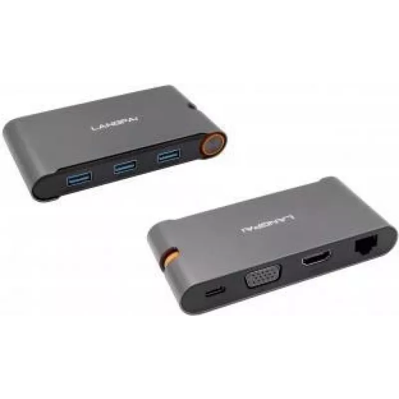 Hub metálico USB 3.2 Gen 1 EXSYS EX-1220HM com 7 em 1 portas para portátil, MateBook e MacBook
