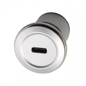 Adaptador de encastrar EXSYS EX-49195 conector fêmea USB-C para conector fêmea USB-C, metal, USB 3.2 Gen 1