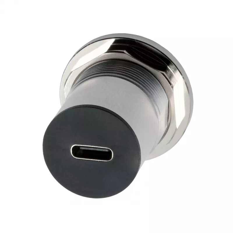 Adaptador de encastrar EXSYS EX-49195 conector fêmea USB-C para conector fêmea USB-C, metal, USB 3.2 Gen 1