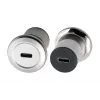 Adaptador de encastrar EXSYS EX-49195 conector fêmea USB-C para conector fêmea USB-C, metal, USB 3.2 Gen 1