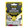 Quadrados de montagem 3M Scotch-Fix 11 mm x 15 mm branco pack de 64 7100263372