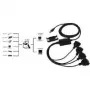 Adaptador EXSYS EX-1324 USB 2.0 para 4 portas RS-232 Série, caixa metálica, chipset FTDI, 921,6 Kbps, conector macho DB9