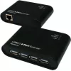 Kit extensor Gigabit Ethernet EXSYS EX-1445 sobre 2 fios, 500 m, preto