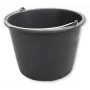 Balde de obra Bradas KTW20 20 L PVC preto redondo com asa metálica e escala de volume