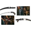 Bradas V-SERIES serra de jardim com bolsa, 320 mm lâmina de aço temperado SK5, dentes afiados em três faces, corte por tração KT-V1404K