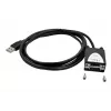 EXSYS EX-1311-2IS adaptador USB 2.0 para RS-232 série com chipset FTDI FT232RL, 921,6 Kbps, ficha DB9, cabo de 0,8 m