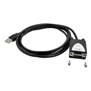 EXSYS EX-1311-2IS adaptador USB 2.0 para RS-232 série com chipset FTDI FT232RL, 921,6 Kbps, ficha DB9, cabo de 0,8 m