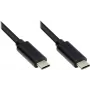 EXSYS EX-K1585-0.2 cabo USB-C 0,2 m, USB 3.2 Gen 1, preto