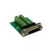 EXSYS EX-49015 adaptador D-SUB 15 pinos macho para bloco de terminais de parafuso de 16 pinos, verde/prateado