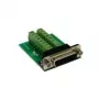 EXSYS EX-49015 adaptador D-SUB 15 pinos macho para bloco de terminais de parafuso de 16 pinos, verde/prateado
