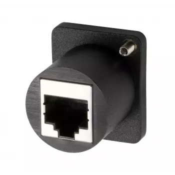 Adaptador EXSYS EX-49150 tipo D conector fêmea RJ45 para fêmea, CAT.5e