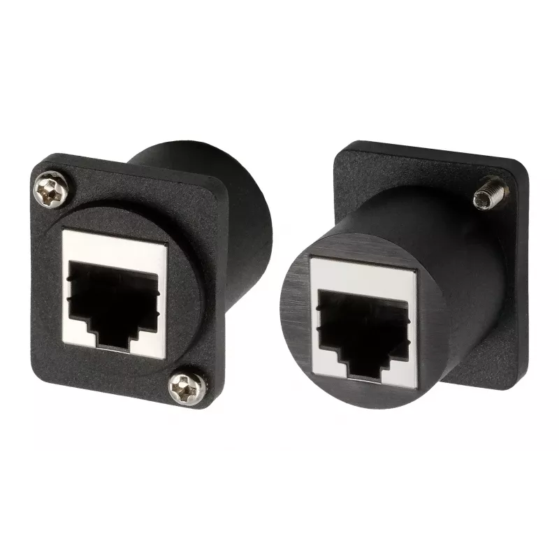Adaptador EXSYS EX-49150 tipo D conector fêmea RJ45 para fêmea, CAT.5e