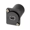 Adaptador de encastrar EXSYS EX-49168 tipo D Mini DisplayPort fêmea para fêmea
