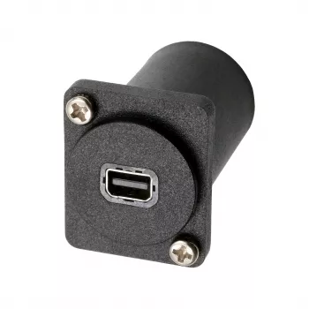 Adaptador de encastrar EXSYS EX-49168 tipo D Mini DisplayPort fêmea para fêmea