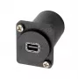 Adaptador de encastrar EXSYS EX-49168 tipo D Mini DisplayPort fêmea para fêmea