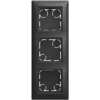 Caixa de superfície Busch-Jaeger Busch-balance SI, 3 tomadas, alta, branco alpino 2TKA00005979