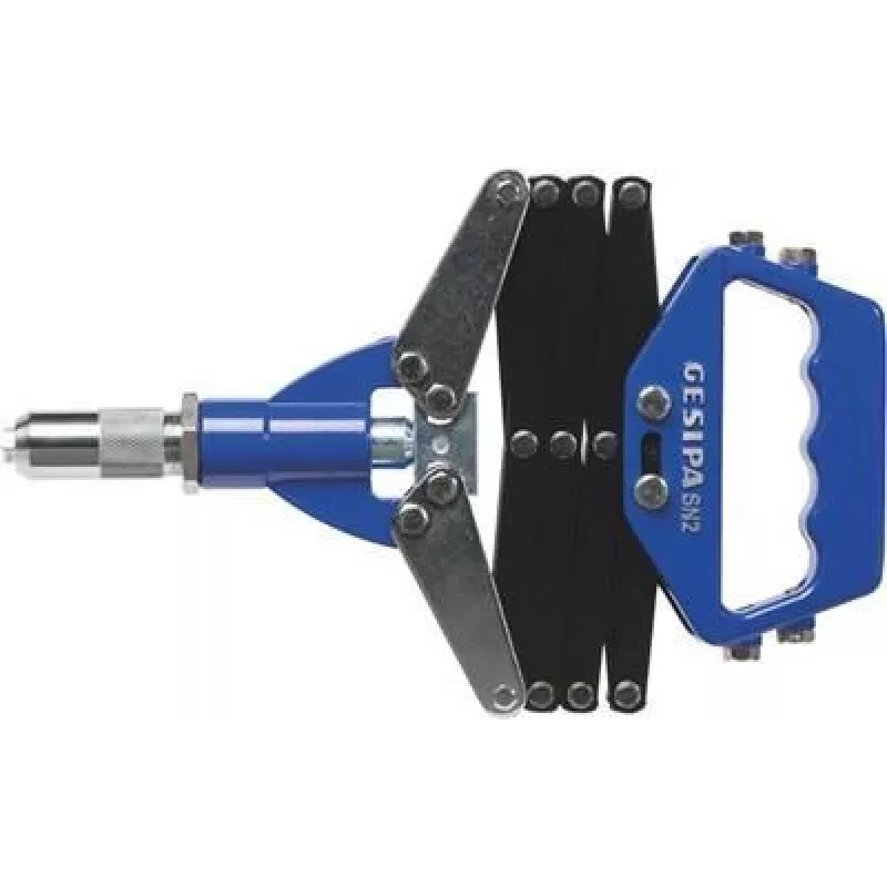 Rebitadeira GESIPA SN 2 para rebites 3,0-6,4 mm com 7 bicos 7120028