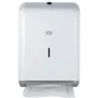 Tork Elevation dispensador de toalhas de mão em metal, branco, sistema H2, dobragem Z/C/V, indicador de recarga, fechadura com chave, montagem na parede 208140