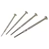 C.K Tools T4852P conjunto de chaves de fendas de precisão, 4 peças, fenda, 2,0/2,5/3,0/3,5 mm, cromo-vanádio, punho de duas componentes