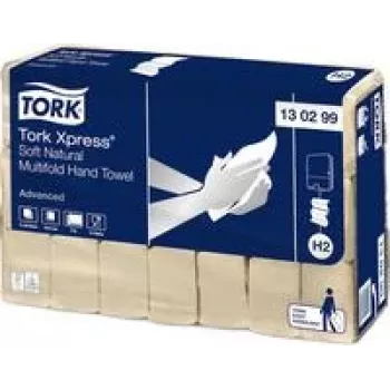 Toalhas de mão intercaladas TORK 130299 H2 Advanced, 2 folhas, branco, 3780 folhas