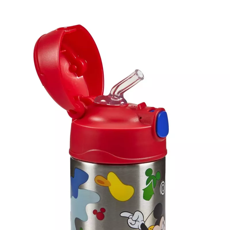 Garrafa de água com palhinha THERMOS FUNTAINER, Disney Minnie Mouse, 0,35 L, aço inoxidável, rosa 4113.412.035