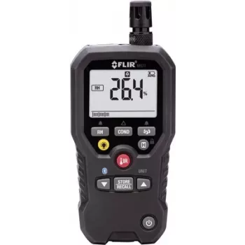 Medidor de humidade FLIR MR77 com sensores de pino/sem pino, termómetro IR, higrómetro e Bluetooth METERLiNK
