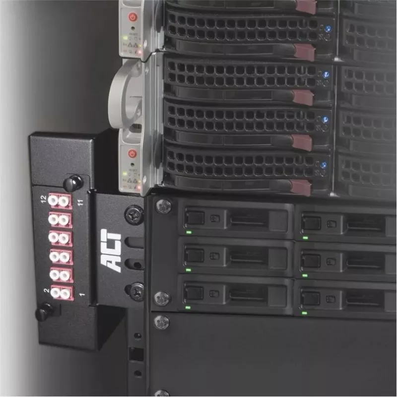 Suporte multifunções ACT Zero U FA2133 – montagem em rack 19 polegadas, aço, preto