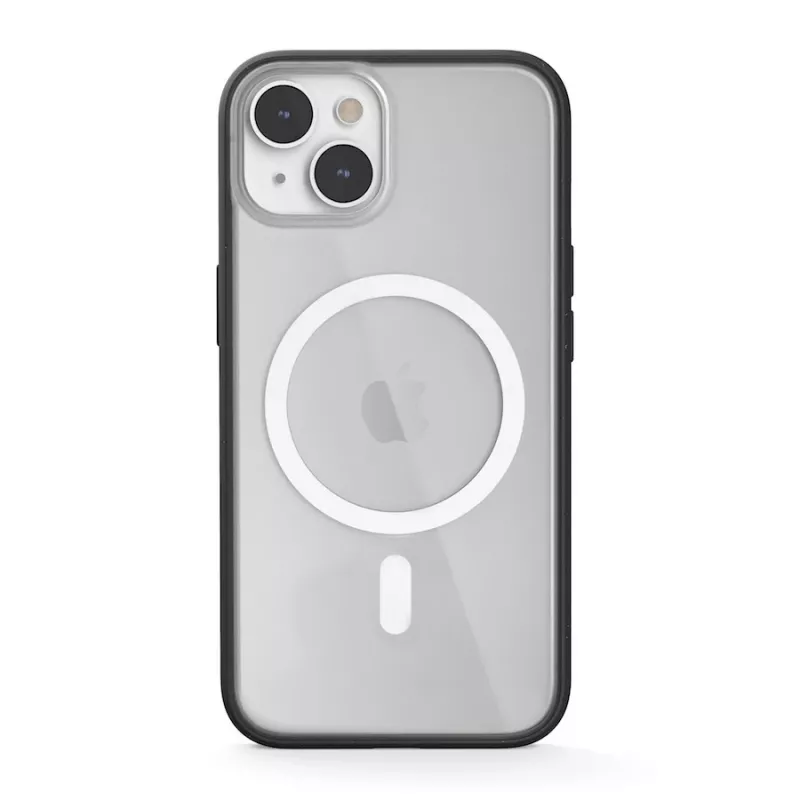 Capa Woodcessories ECO643 para iPhone 14 Plus - Cobertura traseira ecológica preta e transparente